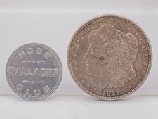 Wallaces Hose Club $1.25 Aluminum Trade Token - Albert Lea, Minnesota