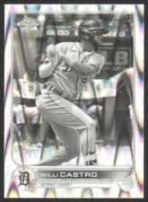 2022 Topps Chrome Sonic Black White RayWave Refractor Willi Castro #173