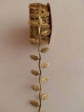 Beautiful Cut-Out Holly Leaves Ribbon Trim- 1 Metre- More Colours Added