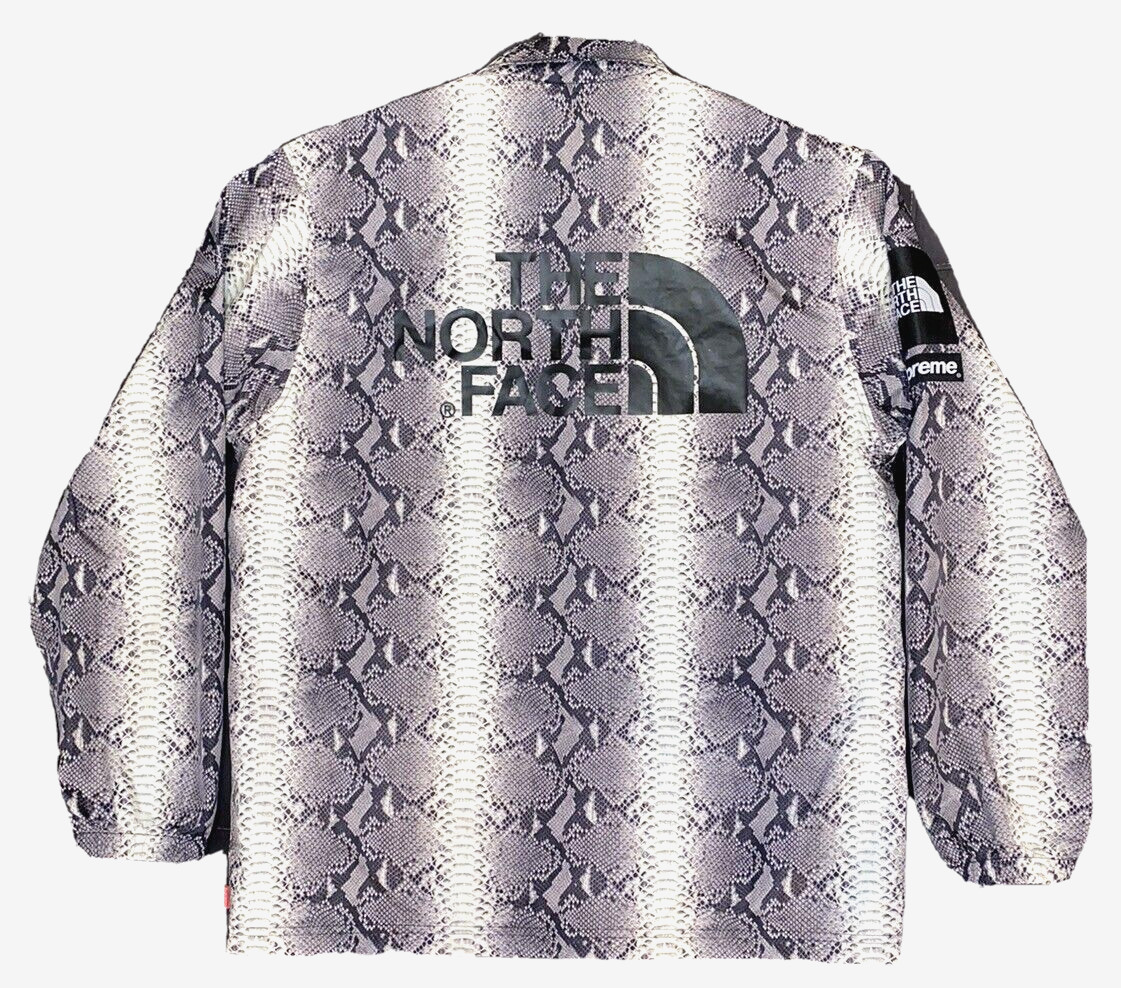 % AUTHENTIC Supreme The North Face Snakeskin Taped Seam Coaches Jacket Mens L