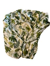 Little Unicorn Muslim Cotton Crib Sheet Green Leaves Tropical Safari-
