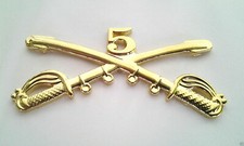 5TH CAVALRY SWORDS Large 2-5/16" US ARMY Military Hat Pin P16144