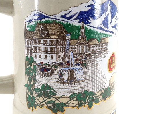 Budweiser Beer Stein 1991 Oktoberfest Collector Series Vintage W Germany - Picture 8 of 10