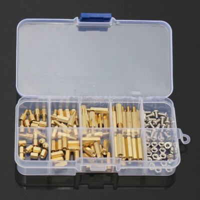 120Pcs M3 Male Female Brass Standoff Spacer PCB Board Hex Screws Nut