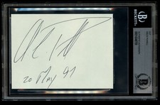 Colin Powell d2021 signed autograph auto 3.5x4.5 cut US Secretary of State BAS