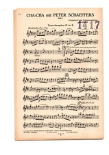 Noten Salonorchester CHA-CHA MIT PETER SCHAEFFERS - Cha Cha (Dazer)