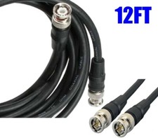 12Ft BNC RG59U Male to Male HD-SDI Video Cable Coax CCTV Security Camera Cord