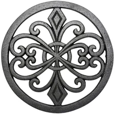 Sungmor Cast Iron Kitchen Trivet Black Holder for Wood Stove/Hot Pot/Pans/Teapot