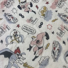 The Incredibles Fabric Remnant Super Hero Disney