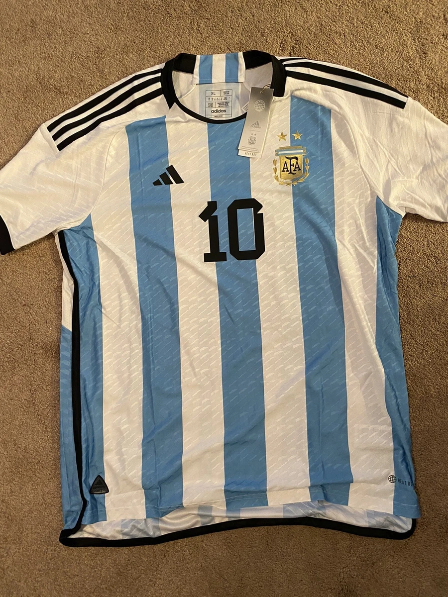 Authentic Adidas Messi #10 Argentina 22/23 Home World Cup Jersey Size XL NEW