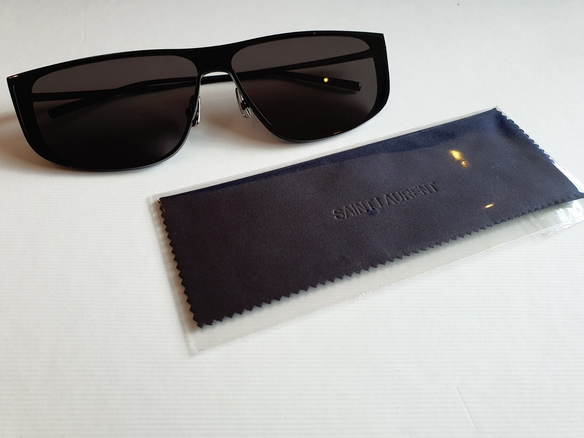 NEW SAINT LAURENT SL605 LUNA 002 SUNGLASSES WOMEN SQUARE BLACK EYEWEAR SL 605 0YS000480__1100A1_030A.png main image 4