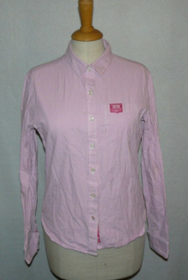Superdry Womens Pink Striped Blouse Size XS
