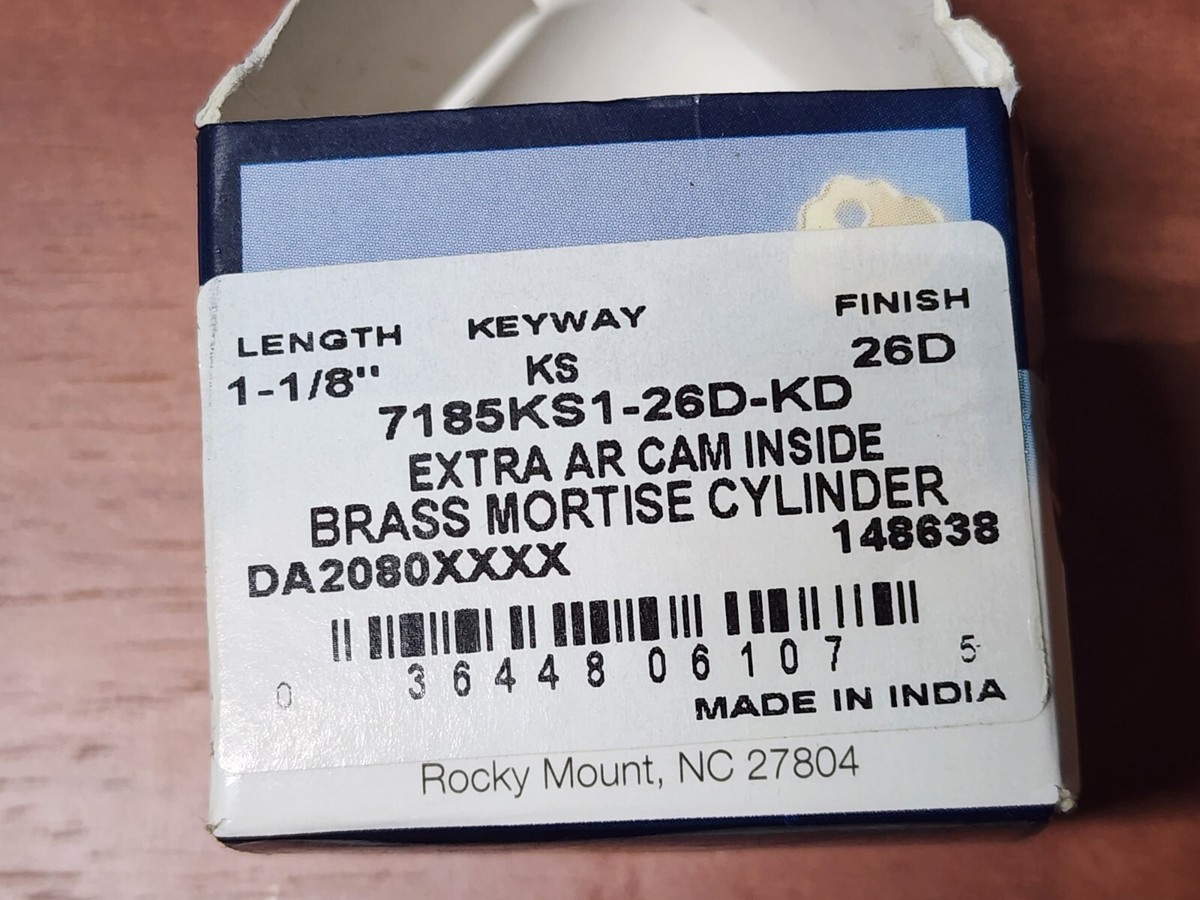 21 ILCO - 7185 -Mortise Cylinder - 5 Pin - 1 1/8
