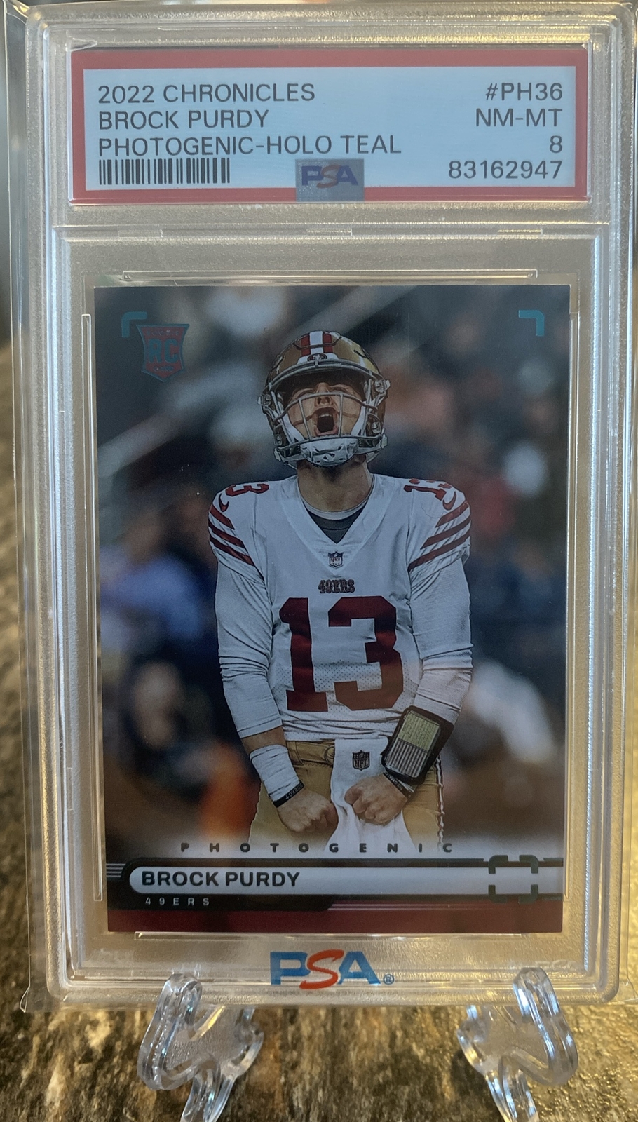 Brock Purdy Panini Chronicles Photogenic #PH36 Holo Teal