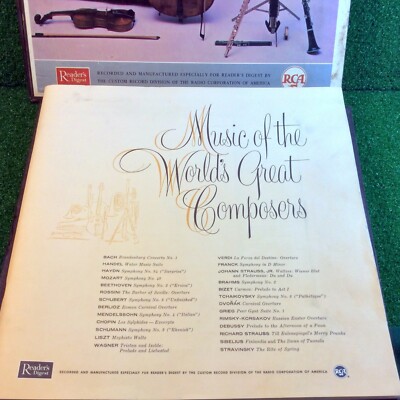 Music of the World's Great Composers 1959 Original RCA