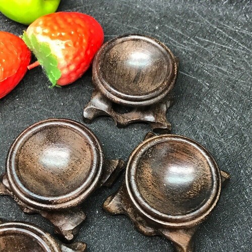 1xBlack Branch Wood Display Stand Base For Crystal Ball Sphere Globe Stone Decor - Picture 3 of 9