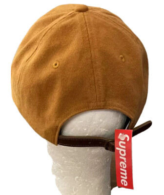 SUPREME CLASSIC LOGO 6-PANEL TAN HAT OS/ SS21 WEEK 10 (100% AUTHENTIC) NEW