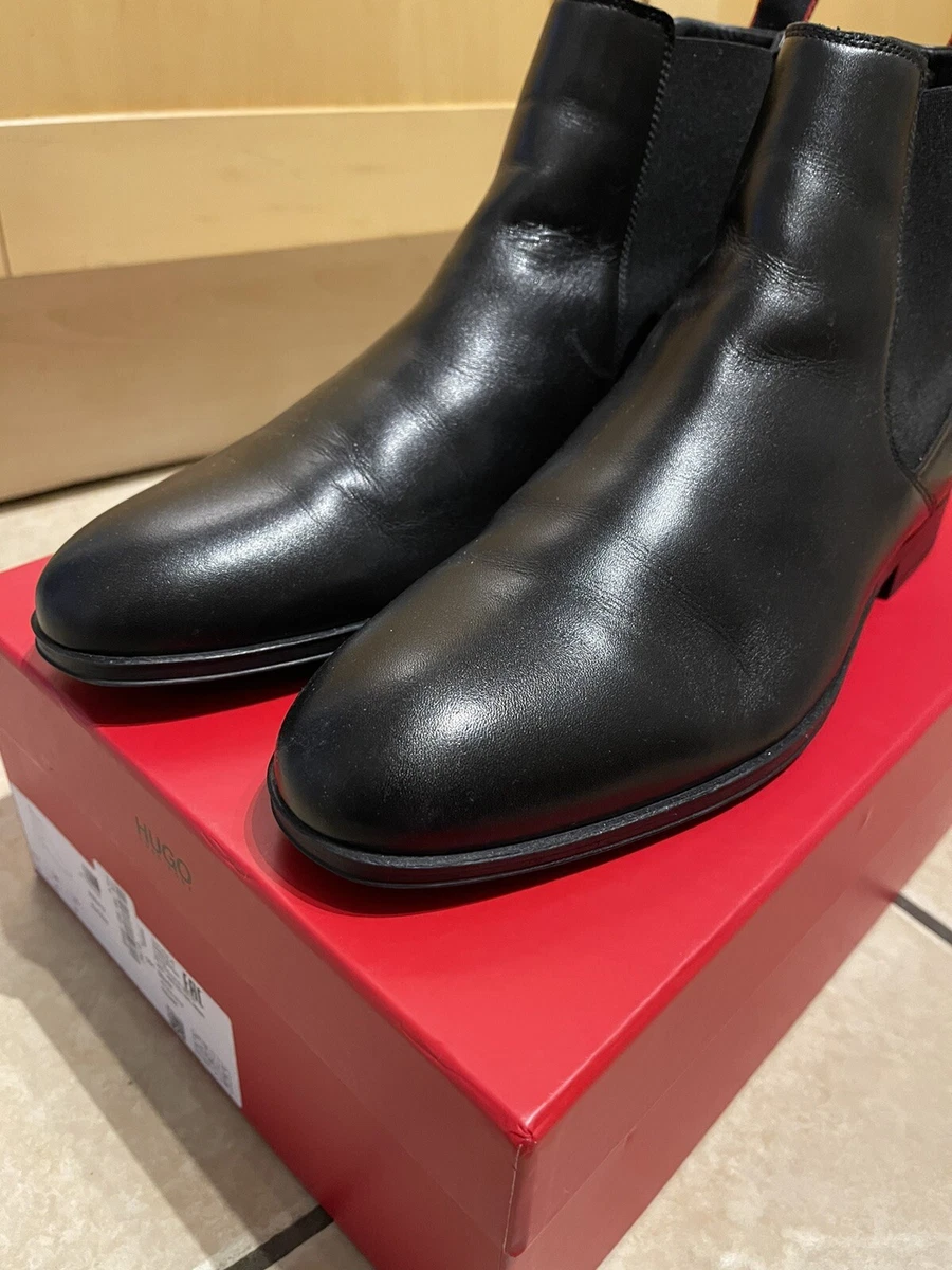 HUGO BOSS BOHEMIAN CHELSEA BOOTS BLACK UK 8