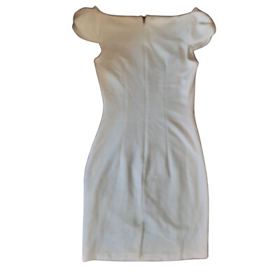 Ladies Formal Evening White Summer Cocktail Pretty Women Wedding Dress Size  8