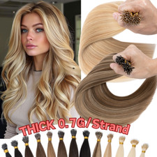 Nano Ring Tip Micro Bead Double Drawn Hair Extensions Remy Human Hair THICK 1g/S