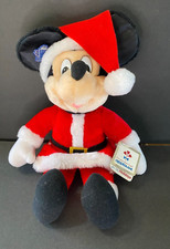 NOS Vintage Applause Mickey Mouse Santa Plush 18  Winter Magic Christmas 21033