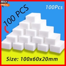 100PCS Melamine Foam Cleaning Sponge Magic Home Kitchen Dish Cookware Eraser New