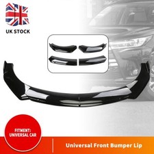 For Ford Transit MK6 MK7 MK8 Front Bumper Lip Spoiler Splitter Kit Gloss Black M