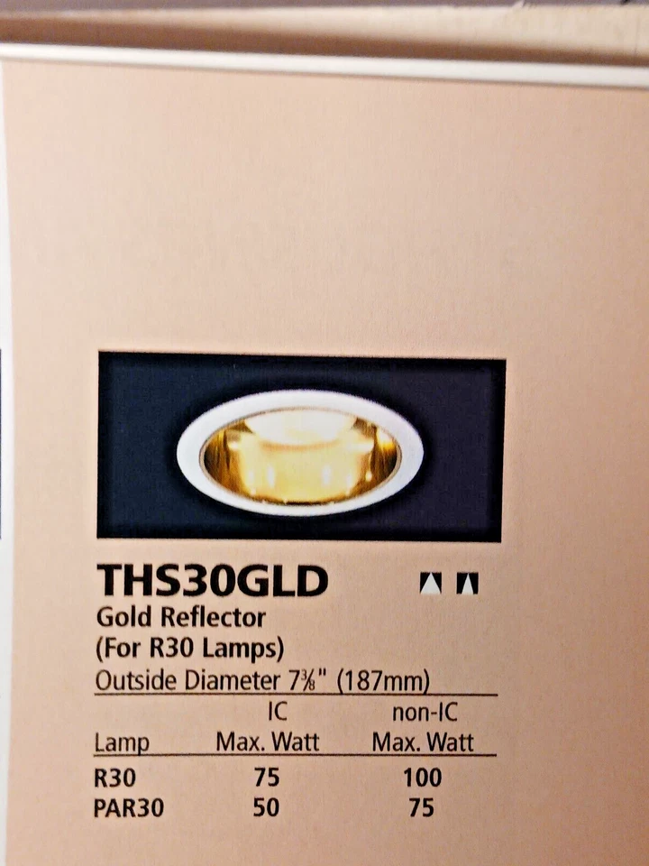 THOMAS LIGHTING THS30GLD 6" ADORNO REFLECTOR DORADO (SE VENDE POR LA CAJA DE 8 ADORNOS) Foto 2 de 4