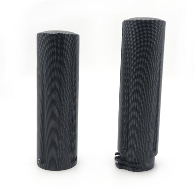 25mm Handlebar Grips For Harley Softail Dyna Low 1'' Smooth Matte frosted Carbon