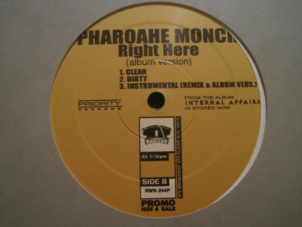 ヒップホップ+ラップ Pharoahe Monch-Right Here Bay Area Remix PHAROAHE MONCH RIGHT HERE (REMIX) 12