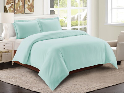 Duvet Cover Set Super Soft Egyptian Comfort 1800 Count 3 Piece for Comforter