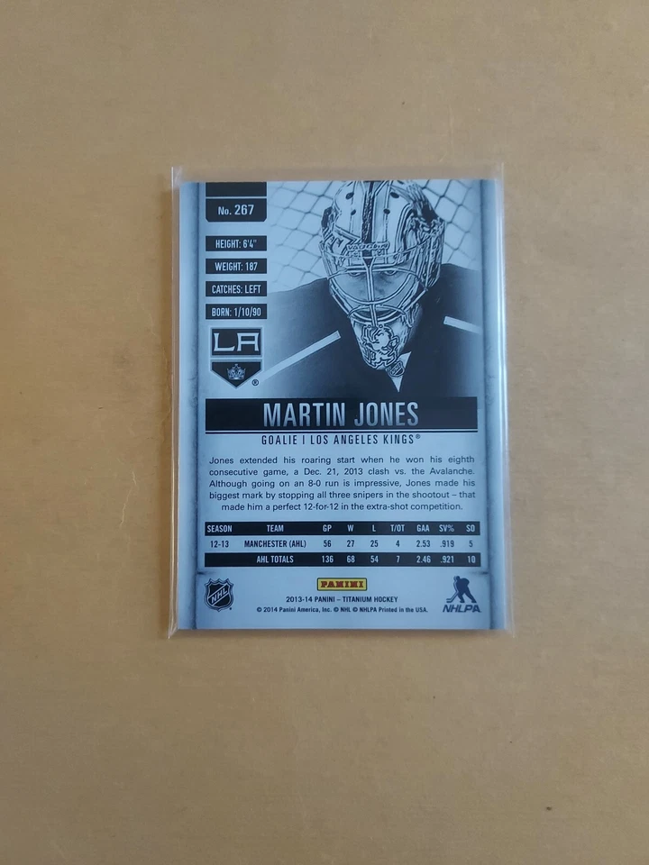 2013-14 Panini Titanium Martin Jones Rookie Gold /100 - Image 2 of 2