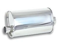 S/S Oval Muffler 2-1/2in In 2-1/2in Out- Offset C