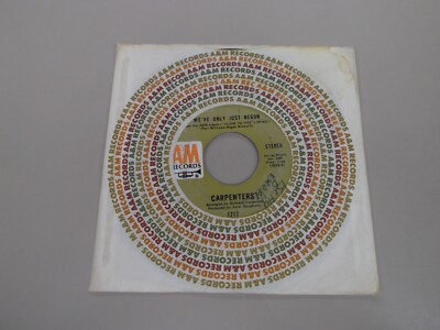 Carpenters - We've Only Just Begun / All Of My Life - A&M Records 1217 - EX