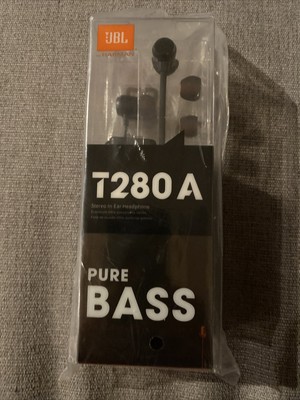 JBL (Harman) T280A Pure Bass with Mic stereo in- Ear Headphones - Wired |  eBay