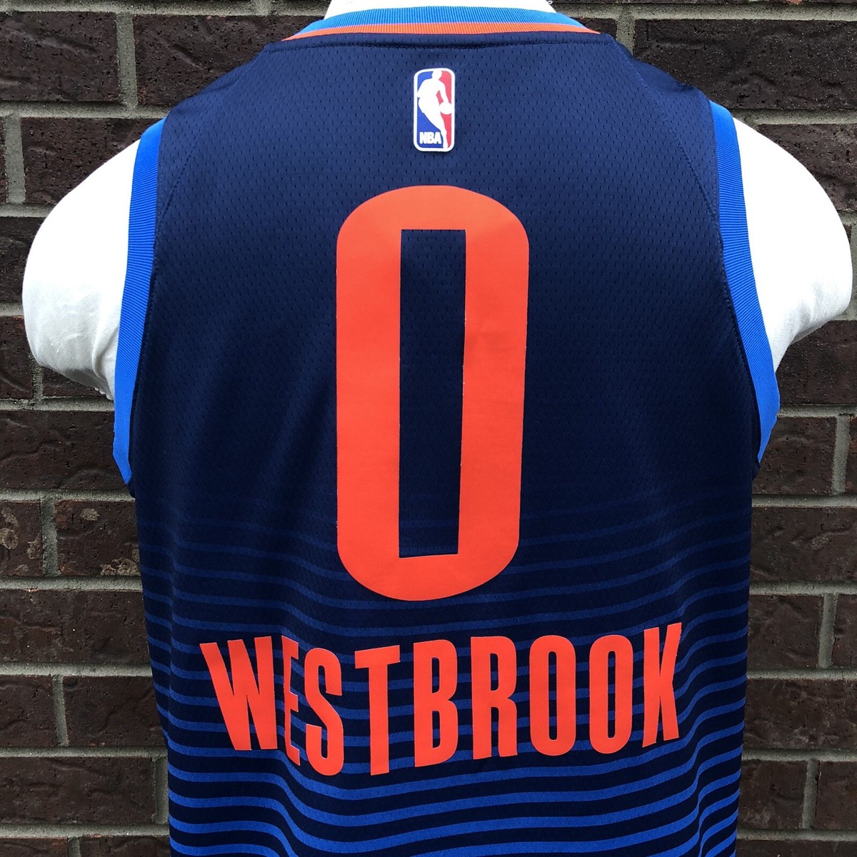 NBA オクラホマシティーサンダー　WESTBROOK ユニフォーム　2018 Oklahoma City Thunder Russell Westbrook Nike 2018-19 Earned
