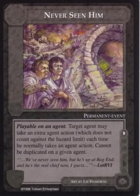 Never Seen Him Limited Edition Middle Earth ME CCG Dark Minions