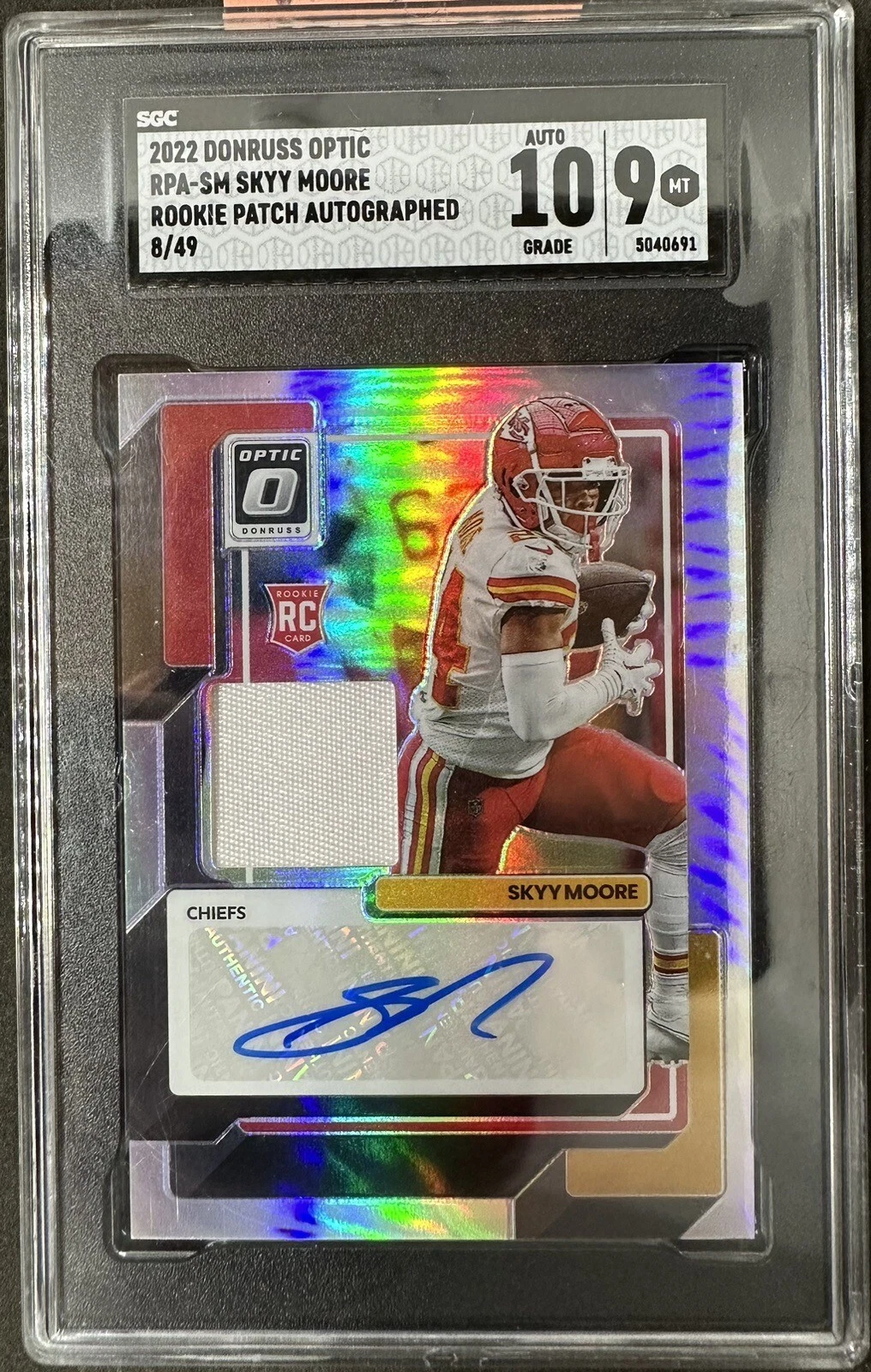 Skyy Moore Panini Donruss Optic Rookie Patch Autographs #RPASM Base