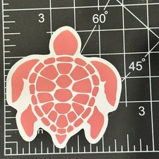 Red Sea Turtle Cartoon Environmental Matte - Vinyl Decal Sticker Bomb Kawaii