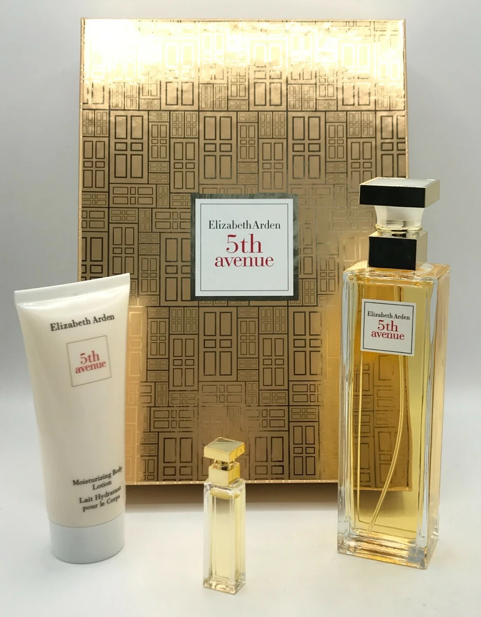 Elizabth Arden 5th Avenue Women Parfum Spray 4.2 oz Body Lotion Travel Mini