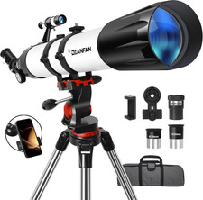 Telescope,90Mm Aperture 800Mm Telescopes for Adults Astronomy,Portable Professio