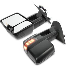 Tow Mirrors for Chevy for GMC 1500 2500 3500 2014 2019 Heated Turn Signal Black