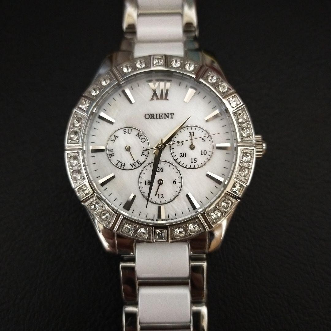 Orient Ladies Watch Multi Function Ceramic Quartz… - image 3