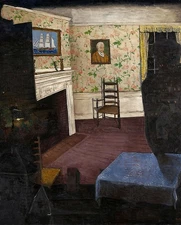 1930 Haunted House by Morris Kantor ART Home Decor PRINT