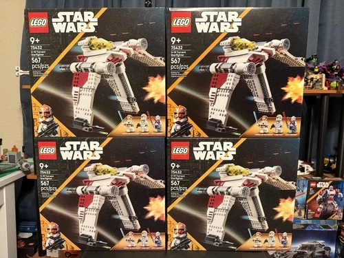 ⭐️ Lot of 4 New LEGO Star Wars: V-19 Torrent Starfighter!! Set 75432 ⭐️