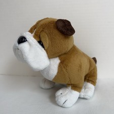 Webkinz Bulldog Plush Stuffed Animal No Code HM126 2007 Brown White Dog