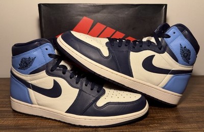 Size 12 - Jordan 1 Retro OG High Obsidian UNC 2019 PADS OG ALL WITH LACES