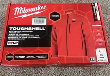 Milwaukee M100R-21L M12 Men  s Heated Toughshell Red LARGE Jacket Kit