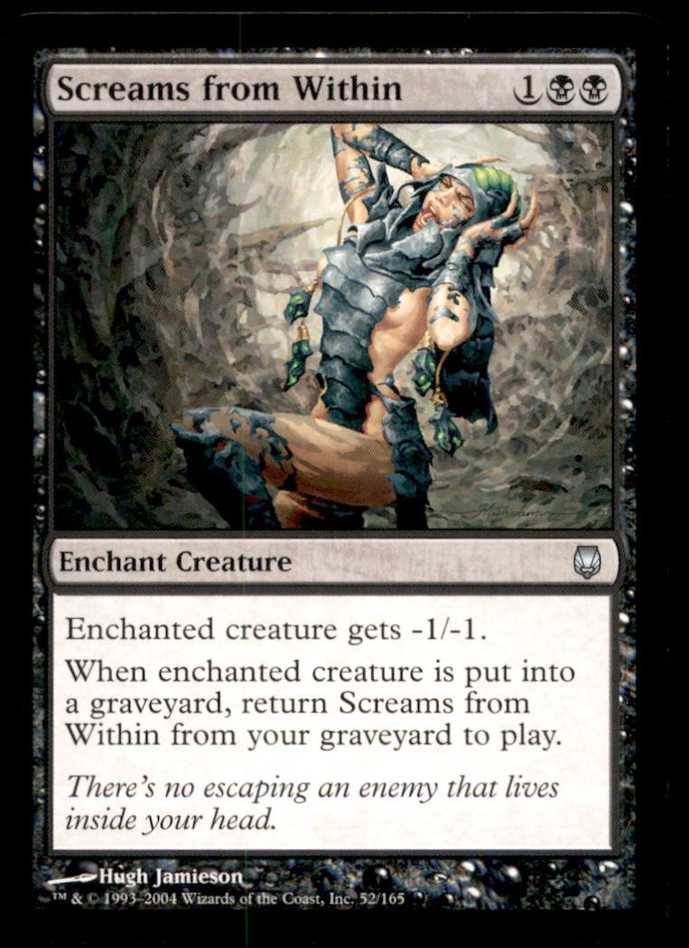 MTG Screams from Within LP Light Play Darksteel [1490]