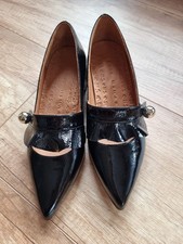 Chie Mihara Jakarta Black and White Gr 37 Ballerina Leder